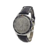 Avia Marino chronograph stainless steel gentleman's wristwatch, rotating bezel, silvered dial with