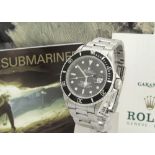 Rolex Oyster Perpetual Date Submariner stainless steel gentleman's bracelet watch, ref. 16800, no.