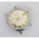 Omega automatic stainless steel gentleman's wristwatch, circa 1964, ref. 162.003, silvered dial with