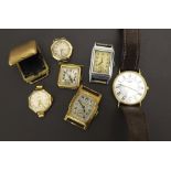 Small selection of assorted pocket watch movements for repair including fusee examples, cases etc;