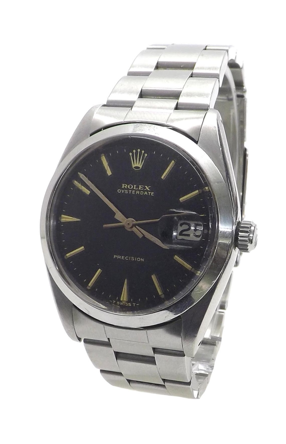 Rolex Oysterdate Precision stainless steel gentleman's bracelet watch, ref. 6694, no. 1266728, circa