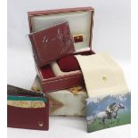 Rolex embroidered watch box with watch display and outer cardboard cover, ref. 60.01.2, Rolex wallet