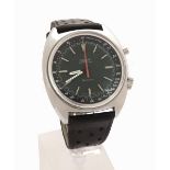Large Omega Geneve Chronostop stainless steel gentleman's wristwatch, circa 1967, ref. 145.007,