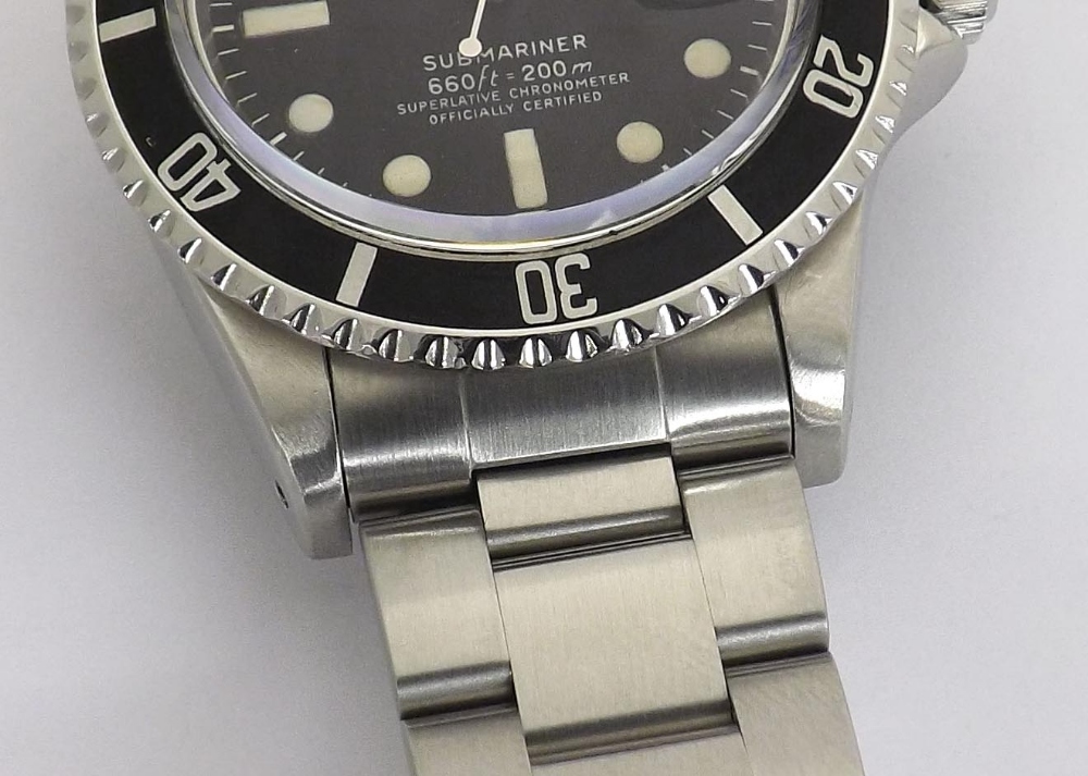 Rolex Oyster Perpetual Date Submariner stainless steel gentleman's bracelet watch, ref. 1680, no. - Image 6 of 7
