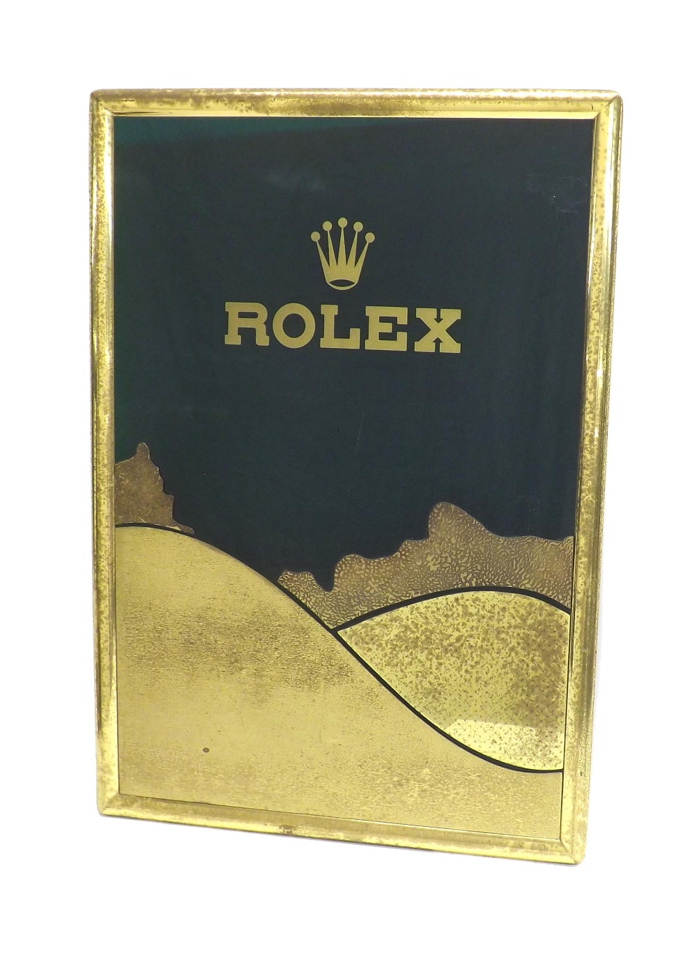 Vintage Rolex Perspex advertising display sign, 21.5'' x 15'' approx