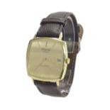 L.U. Chopard & Cie, Geneve automatic 18k gentleman's wristwatch, ref. 2033 1, gilt dial with baton