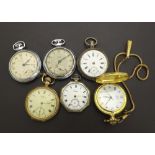 Selection of various pocket watches to include a chrome Smiths Empire pocket watch, chrome Ingersoll