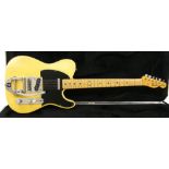 1968 Fender Telecaster Bigsby electric guitar, made in USA, ser. no. 240858, see- through blonde