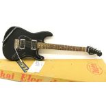 1980s Tokai Super Edition electric guitar, ser. no. L19233, HH pickup configuration, black finish
