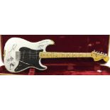 Bruce Welch owned/The Shadows signed: 1979 Fender 25th anniversary Stratocaster electric guitar,