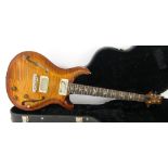 2007 Paul Reed Smith (PRS) Hollowbody II electric guitar, ser. no. 125524, amber flame maple finish,