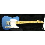 2011 Fender Telecaster electric guitar, made in Mexico, ser. no. MX11205420, Lake Placid blue