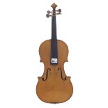 French Stradivari copy violin circa 1930, 14 1/8", 35.90cm