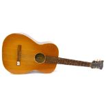 1955 Levin model 27 Texas acoustic guitar, ser. no. 322210, natural finish with typical age