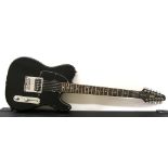 Hohner Professional TE Custom XII electric guitar, ser. no. CT025184, black finish with minor