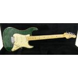 2001 Melancon Vintage Artist electric guitar, made in USA, ser. no. 584, Forest Green finish,