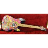 Custom Stratocaster electric guitar comprising Fender parts, signed 'Derek Misselbrook Speciality