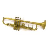 The Buescher True Tone brass trumpet, ser. no. 258641