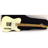 2009 Fender Telecaster electric guitar, made in Mexico, ser. no. NZ9432096, white finish,
