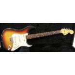 Late 1970s Fender Stratocaster Hard Tail electric guitar, made in USA, ser. no. S916419, sunburst