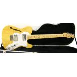 Fender Telecaster Thinline '72 Reissue electric guitar, made in Japan, ser. no. A0001562, natural
