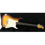 1991 Fender Stratocaster Ultra electric guitar, made in USA, ser. no. N1034763, sunburst finish with