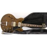 Early 1970s Gibson ES335TD hollow body electric guitar, made in USA, ser. no. 905521, walnut