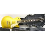 Epiphone Les Paul '56 Gold Top electric guitar, electrics appear to be in working order, hard