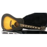 1974/5 Gibson J160E Custom electro-acoustic guitar, made in USA, ser. no. B004042, vintage