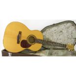 2002 Dan Dubowski OM size electro-acoustic guitar, made in Australia, ser. no. 0014-02, instrument