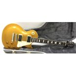 Epiphone Les Paul Classic electric guitar, made in Korea, ser. no. U03094123, gold top finish,