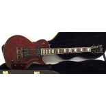 ESP Eclipse electric guitar, made in Japan, ser. no. SS0629519, red flame maple finish, electrics