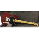 2010 Fender Telecaster electric guitar, made in Mexico, ser. no. MX10072110, deep red finish with
