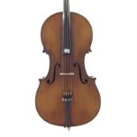 French J.T.L. violoncello circa 1900 labelled Francesco Roggieri..., 29 7/8", 75.90cm, hard case (at