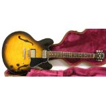 1998 Gibson ES335 hollow body electric guitar, made in USA, ser. no. 91628433, sunburst finish