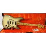 1978 Fender Stratocaster electric guitar, made in USA, ser. no. S932502, Antigua finish with some