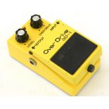 1981 Boss overdrive OD-1 guitar pedal, made in Japan, ser. no. 0500, appears to be working