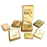 Mauchline ware books - Language of Flowers, Birthday books and Ballards in floral whiteware and