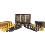 Mixed lot to include folding leather games board containing a collection of various counters and