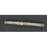 Good George IV Sampson Morden & Gabriel Riddel silver telescopic pencil with engine turned