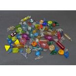 Collection of Murano glass sweets/candies of various forms and colour (five pieces at fault)