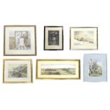 Collection of watercolours by various artists to include Rose Hake, Sheila Marlborough and three