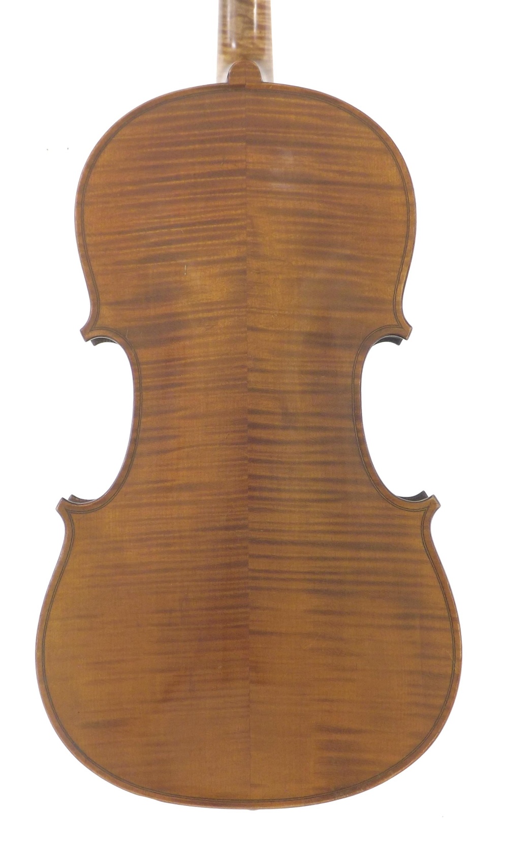 French viola labelled Mansuy 1907, the two piece back of medium curl with similar wood to the - Bild 2 aus 3