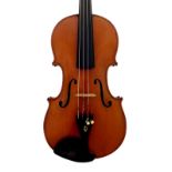 Violin labelled Giuseppe Vignali, da Verucchio, 1916, the one piece back of broad curl with