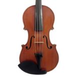 Good Turin School violin labelled Hannibal Fagnola fecit Taurini anno Domini 1929, the two piece