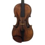 Late 18th/early 19th century Bohemian viola, labelled Johann Georg Jaeger, Violinmacher in