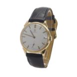 Omega 18ct rose gold gentleman's wristwatch, movement serial no. 17651688, circa 1960, silvered dial