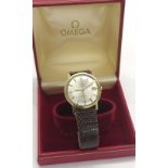 Omega Constellation chronometer automatic gold plated and stainless steel gentleman's wristwatch,