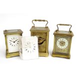 Three carriage clock timepieces in need of restoration (3)