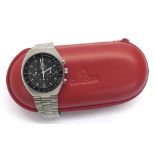 Omega Speedmaster Professional Mark II chronograph stainless steel gentleman's bracelet watch,